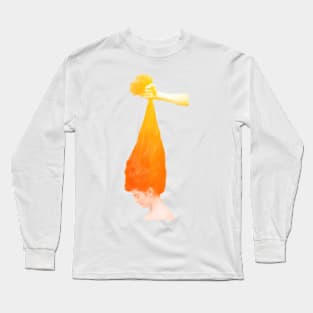 Hair Fist in Flame Long Sleeve T-Shirt